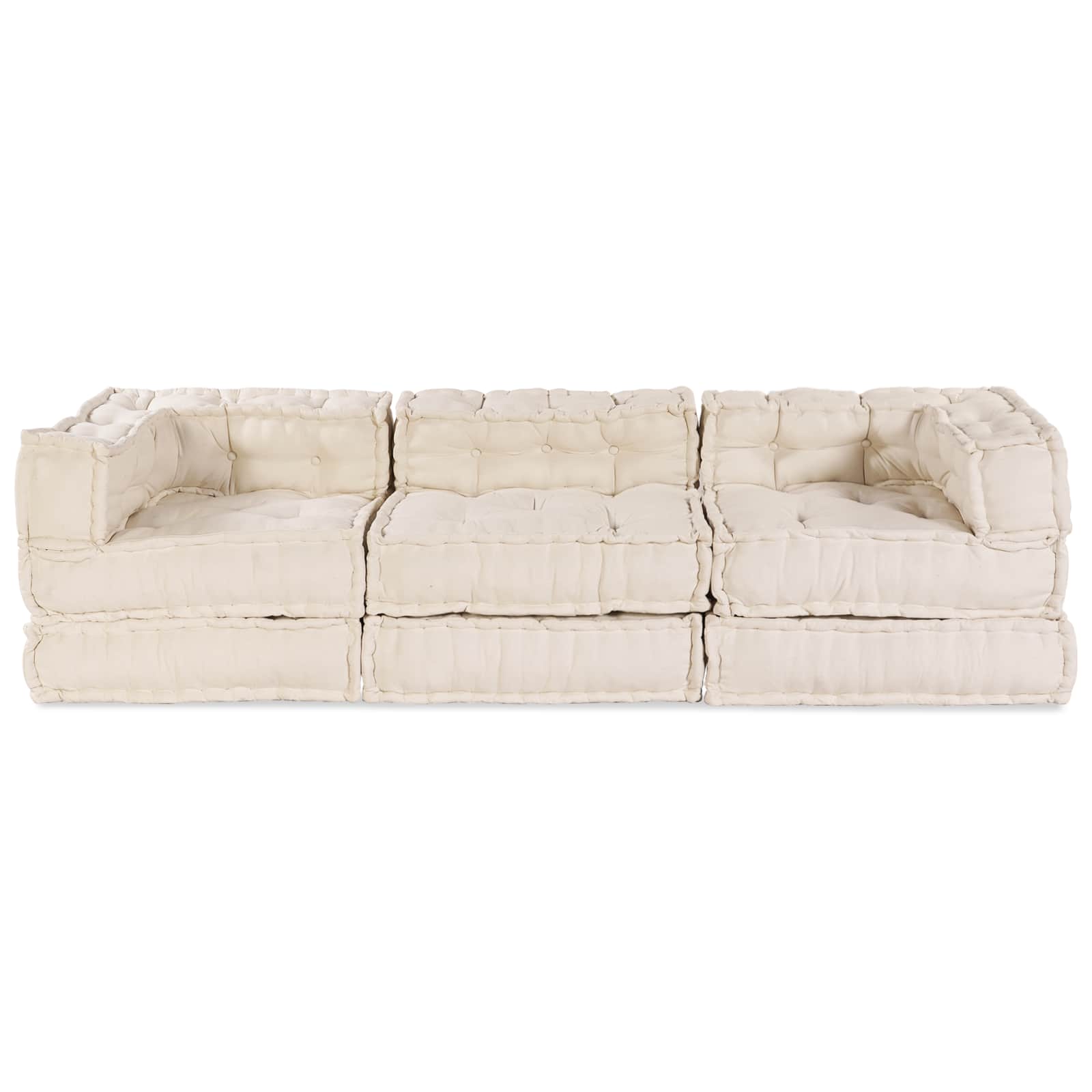 Modularna sofa 3 pcs Krem Tkanina