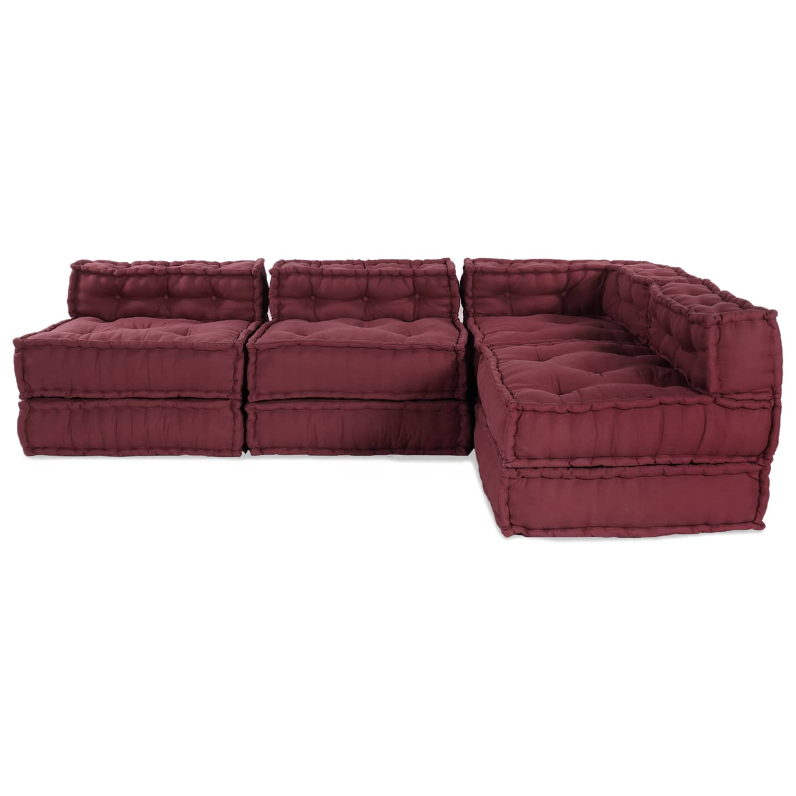 Modularna sofa 4 pcs Bordo Tkanina