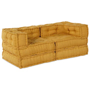 Modularna sofa 2 pcs Žuta 140 x 70 x 56 cm Tkanina