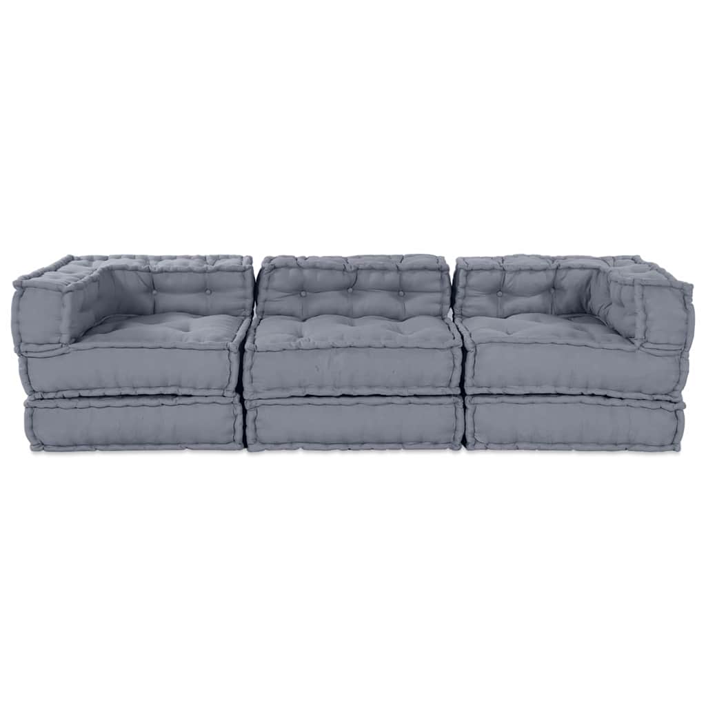 Modularna sofa 3 pcs Siva Tkanina