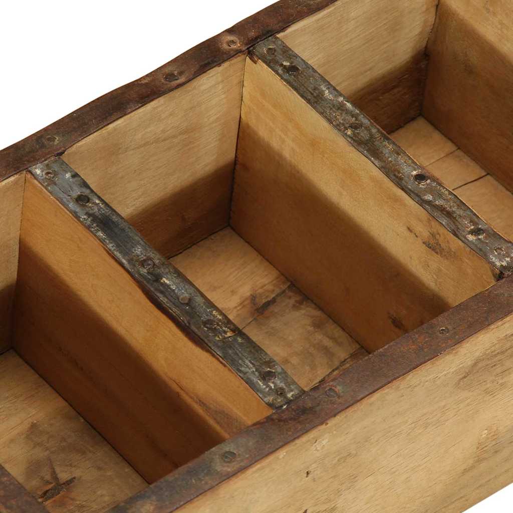 Pladanj 4 pcs Smeđa 30 x 14 x 9 cm Čvrsto drvo iz reciklaže