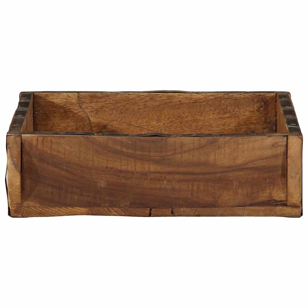 Pladanj 4 pcs Smeđa 29 x 31 x 10 cm Čvrsto drvo iz reciklaže