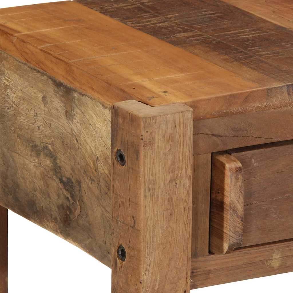 Konzolna stolica s ladicama s pohranom Smeđa 107 x 33 x 76 cm