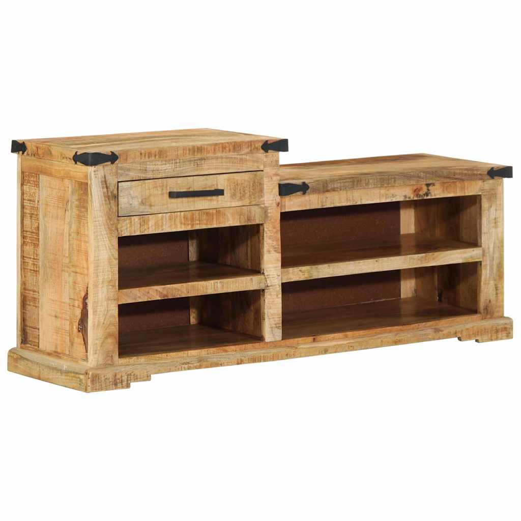 klupa s ladicama s pohranom Smeđa 110 x 35 x 50 cm Grubi Mango