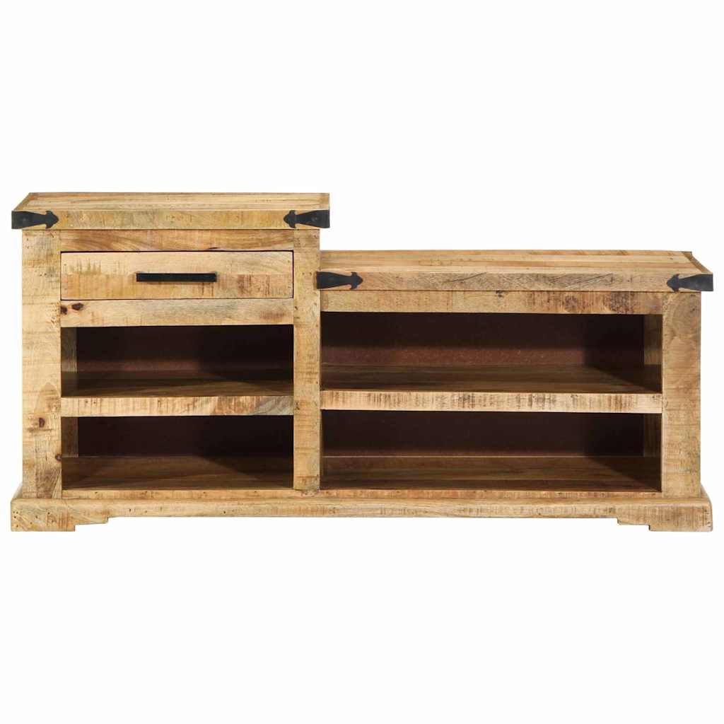 klupa s ladicama s pohranom Smeđa 110 x 35 x 50 cm Grubi Mango