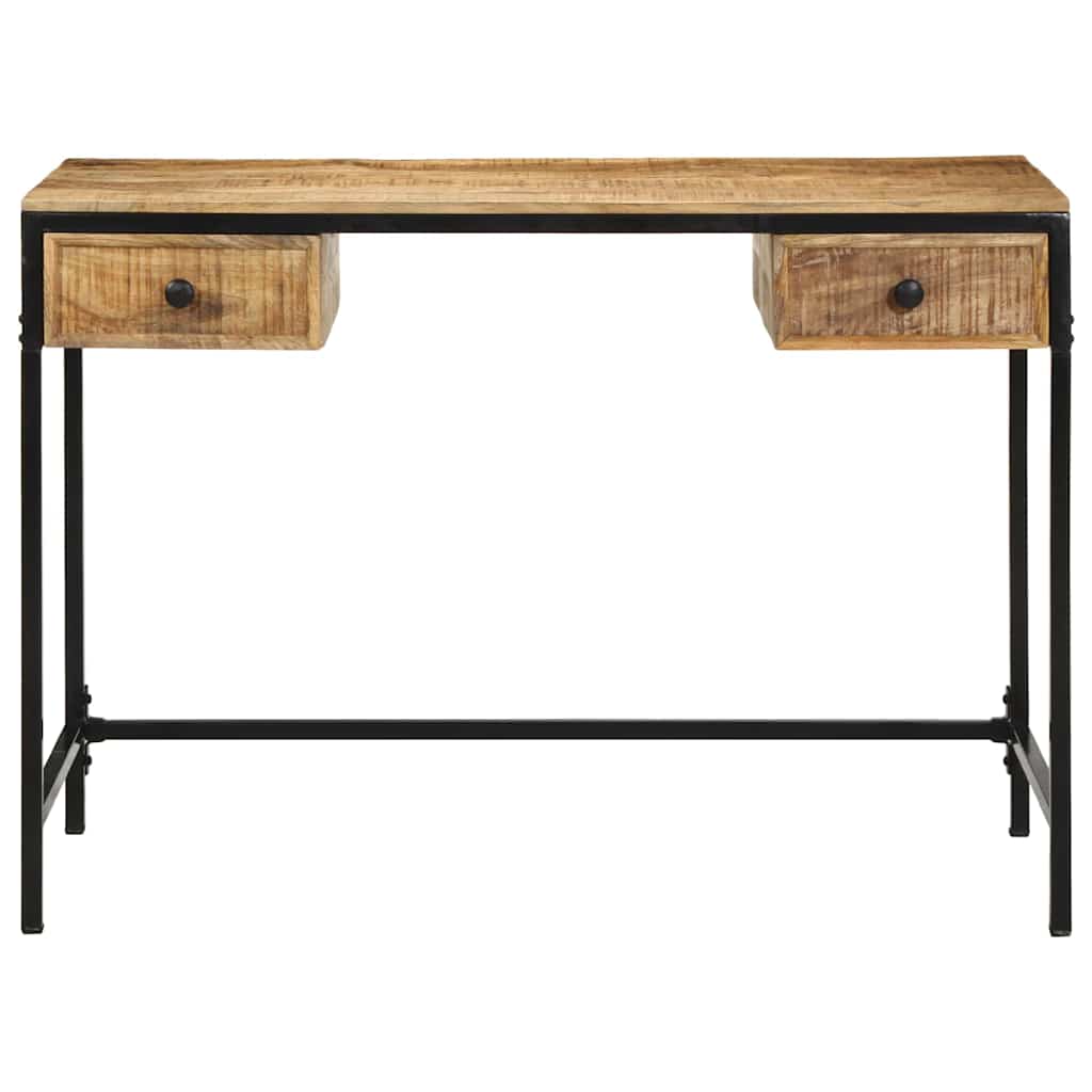 Radni stol Smeđa 105 x 50 x 75 cm Čvrsto drvo manga i metal