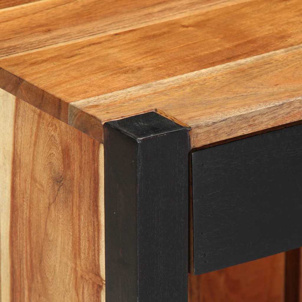 Noćni ormar 2 pcs Smeđa 40 x 35 x 50 cm Čvrsto drvo akacije