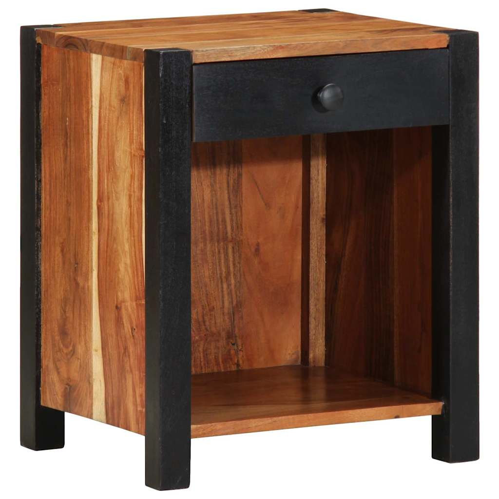Noćni ormar 2 pcs Smeđa 40 x 35 x 50 cm Čvrsto drvo akacije