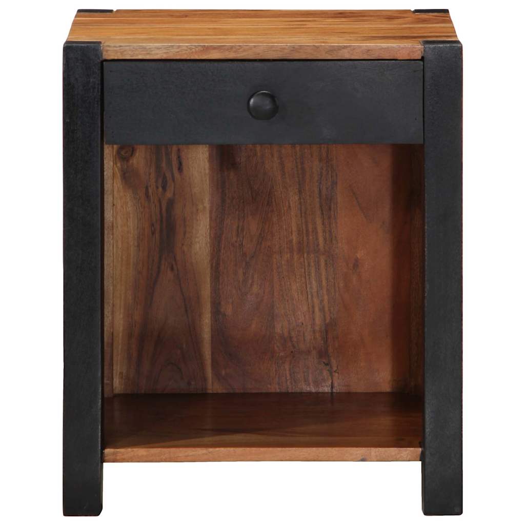 Noćni ormar 2 pcs Smeđa 40 x 35 x 50 cm Čvrsto drvo akacije