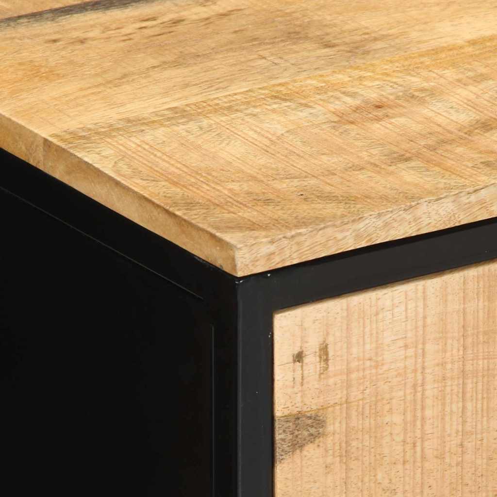 Noćni ormar s ladicama 2 pcs Smeđa i crna 40 x 35 x 50 cm