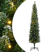 Umjetno tanko božićno drvce s 300 LED žarulja 210 cm