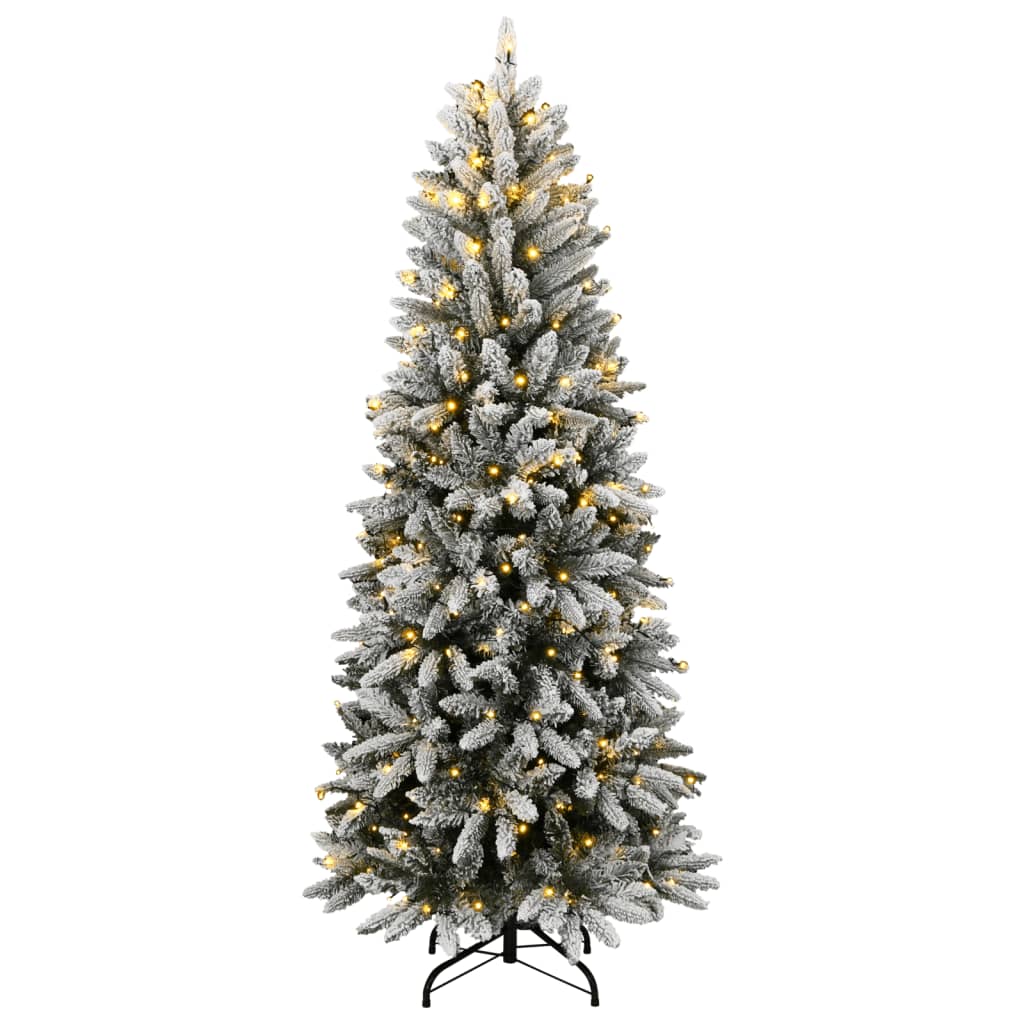 Umjetno božićno drvce sa 150 LED žarulja i snijegom 150 cm