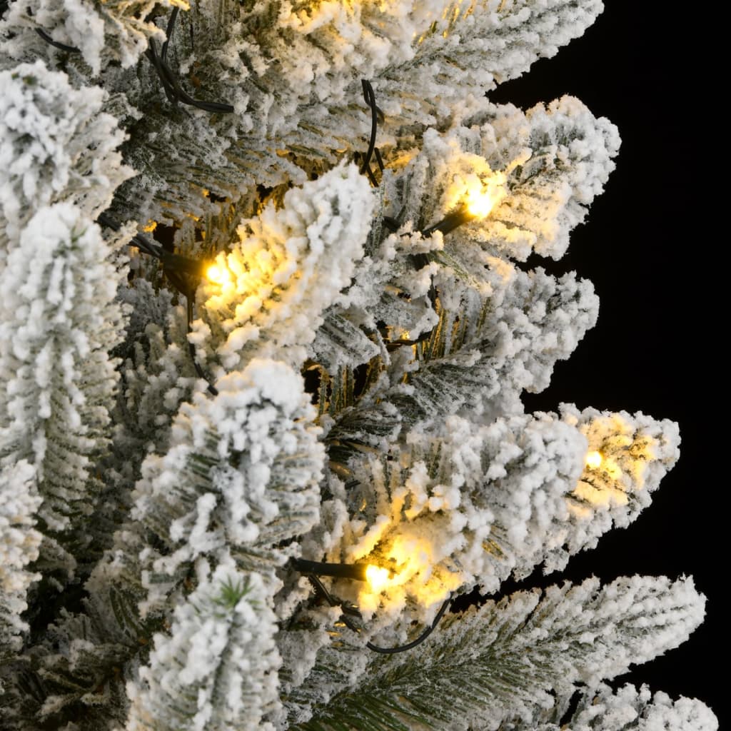 Umjetno božićno drvce sa 150 LED žarulja i snijegom 150 cm