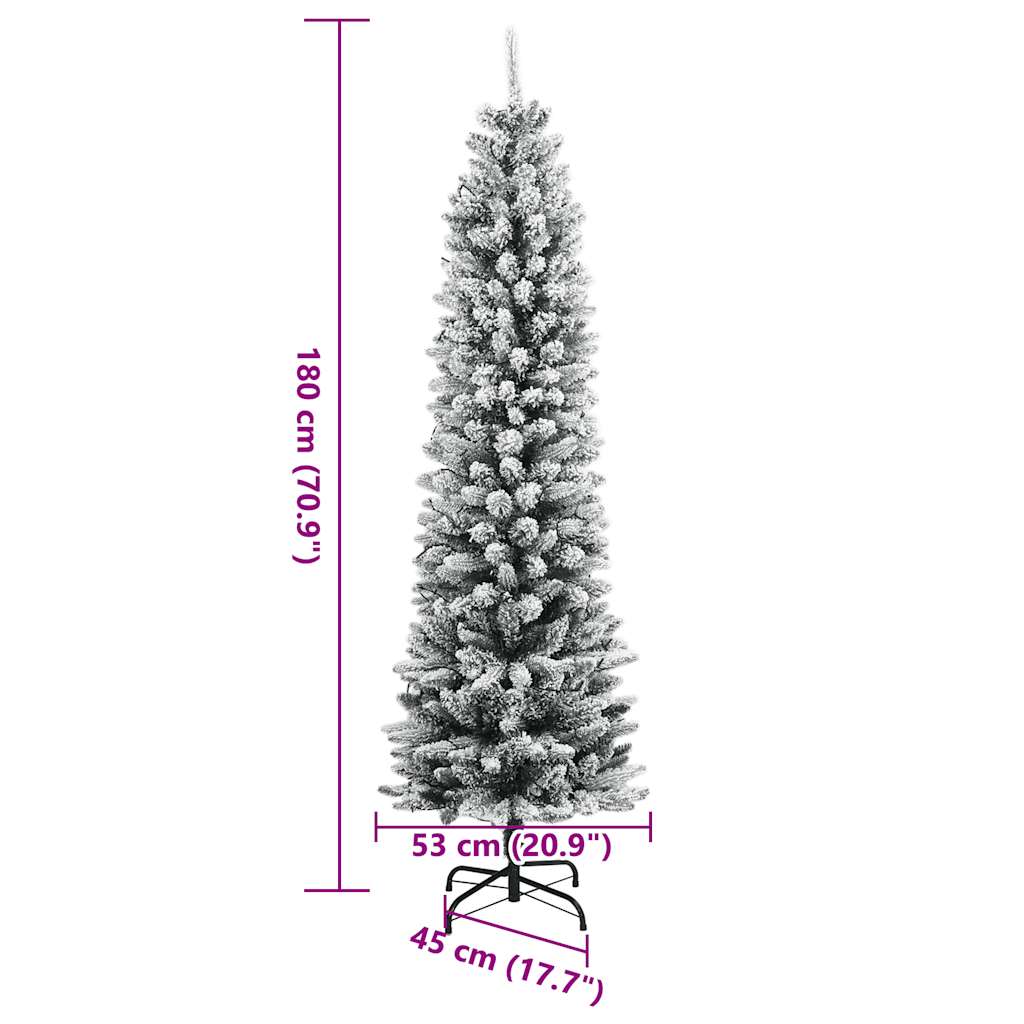 Umjetno božićno drvce s 300 LED žarulja i snijegom 180 cm