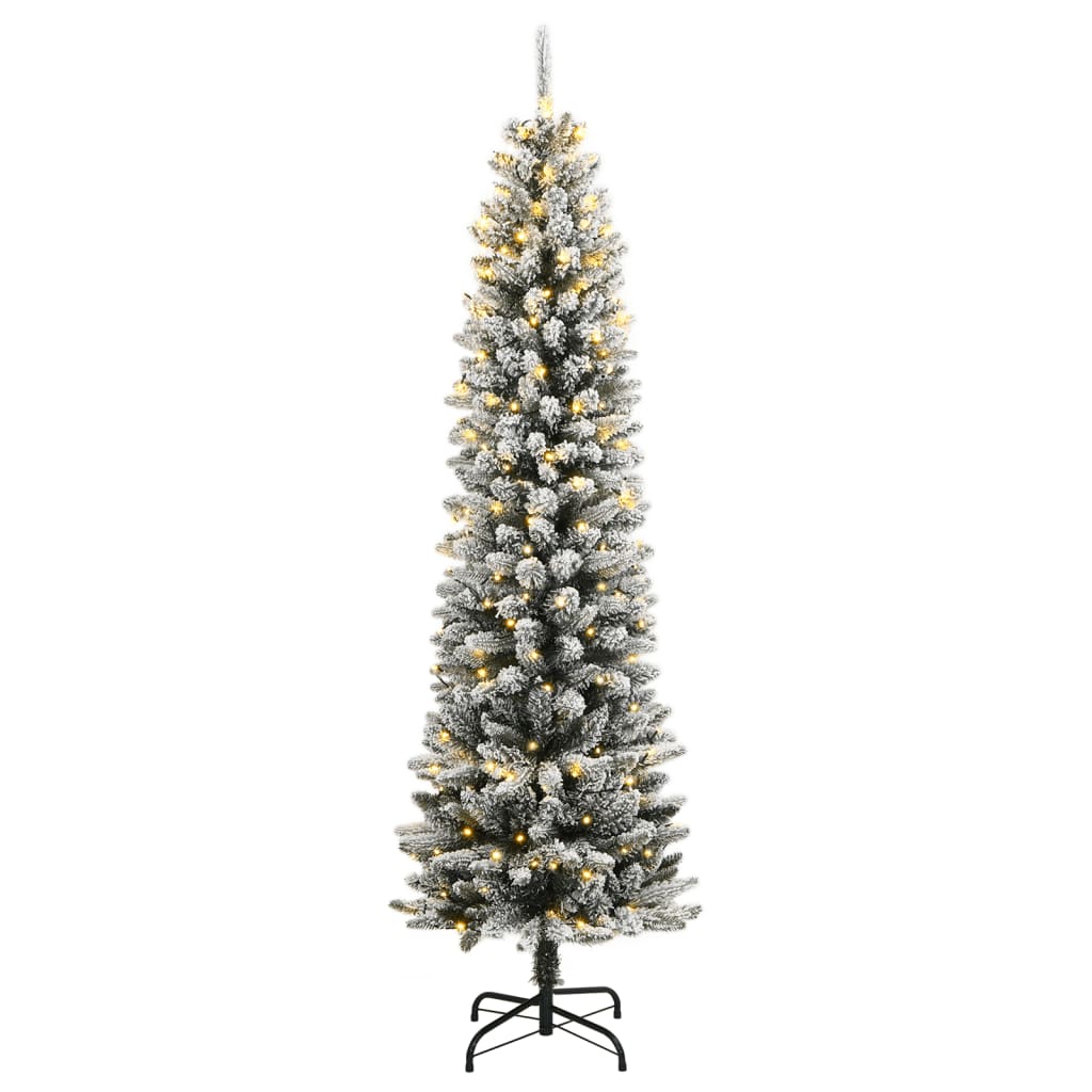 Umjetno božićno drvce s 300 LED žarulja i snijegom 210 cm