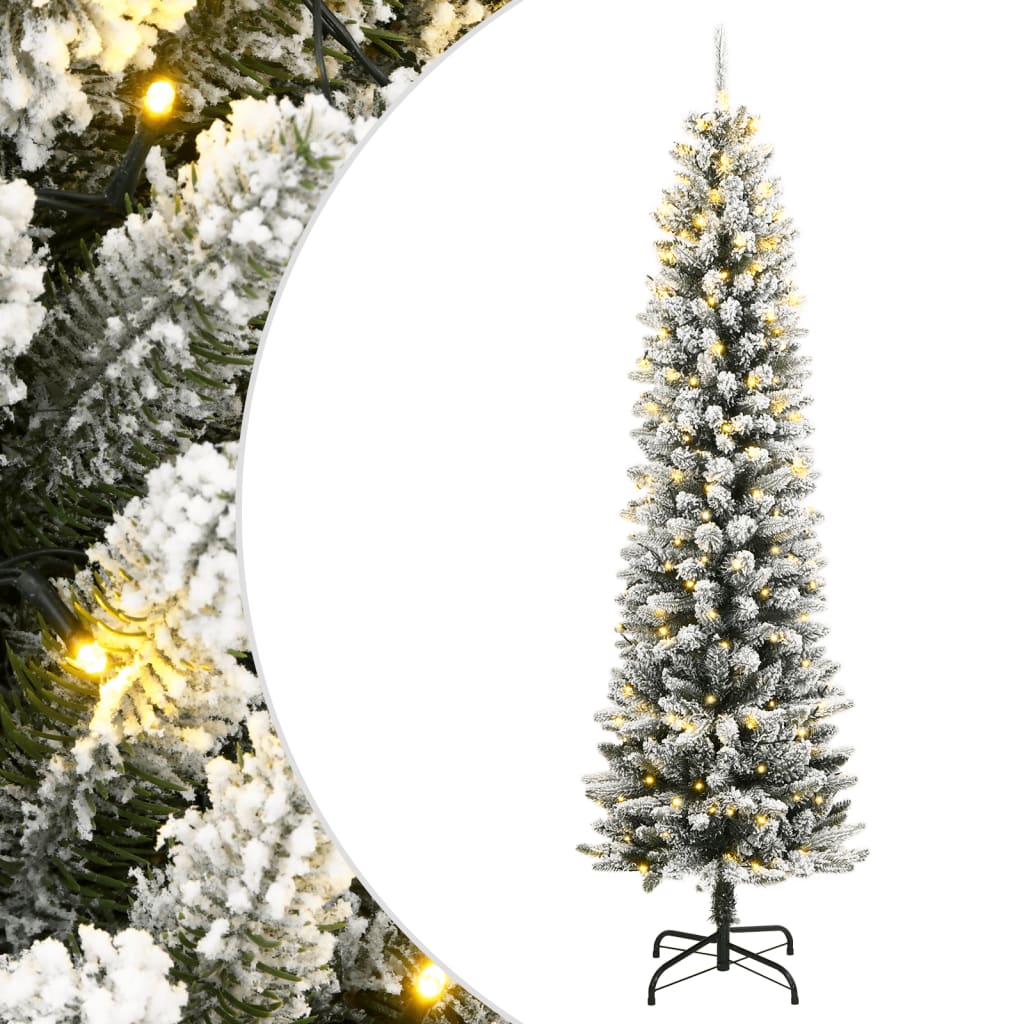 Umjetno božićno drvce 300 LED dioda i nasut snijeg 240 cm