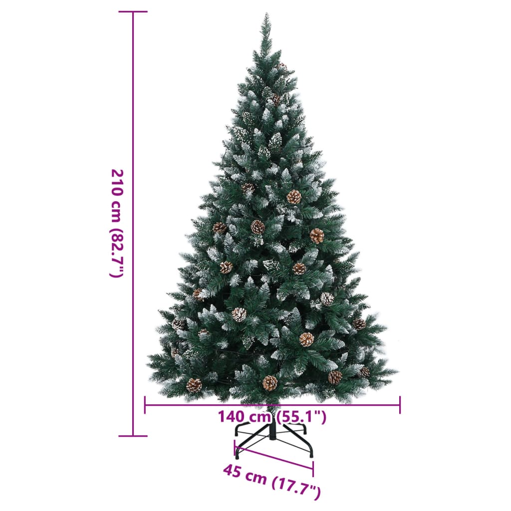Umjetno božićno drvce s 300 LED žarulja 210 cm
