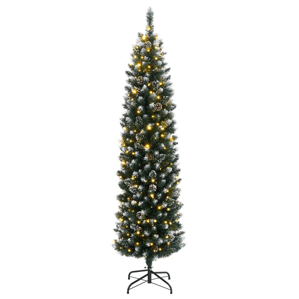 Umjetno tanko božićno drvce sa 150 LED žarulja 120 cm