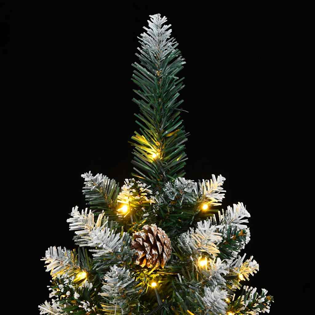 Umjetno tanko božićno drvce s 300 LED žarulja 180 cm