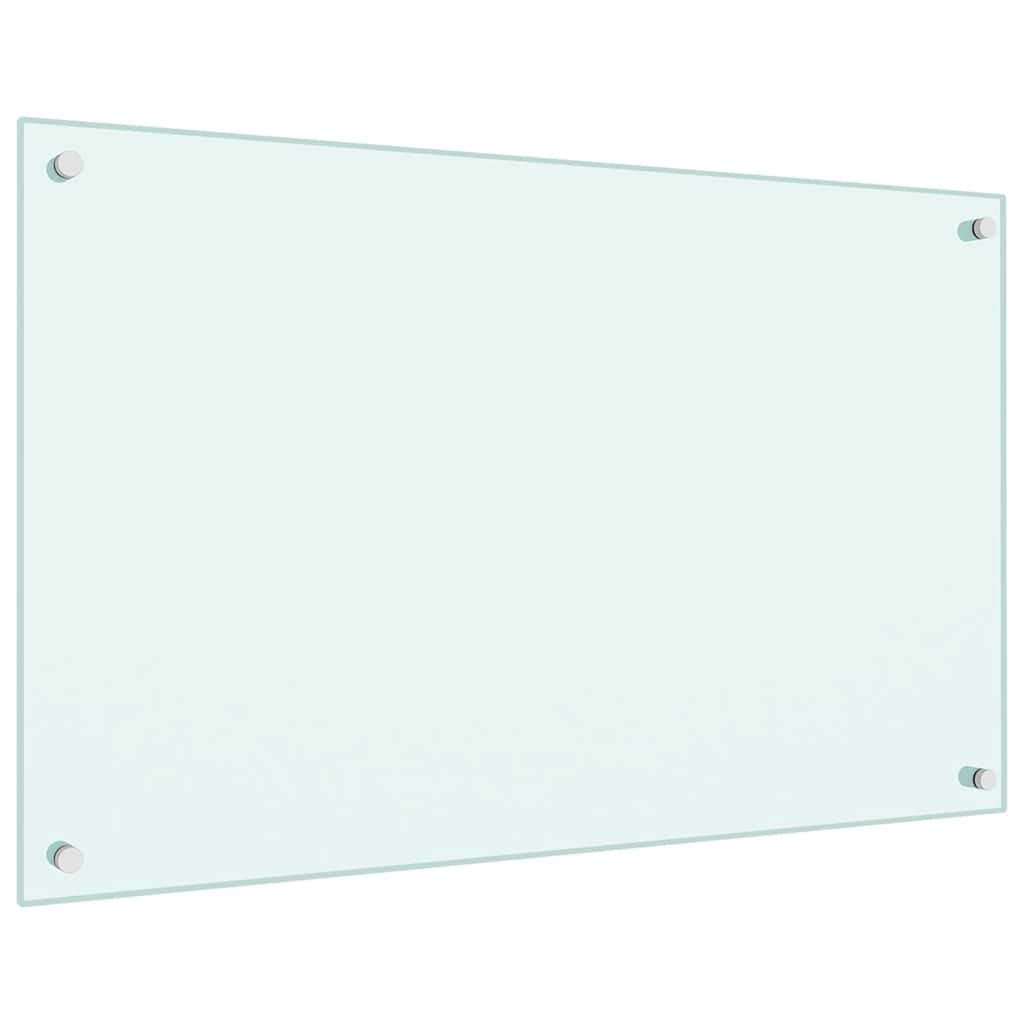 Kuhinjske zaštite od prskanja 2 kom bijele 80 x 50 cm staklene