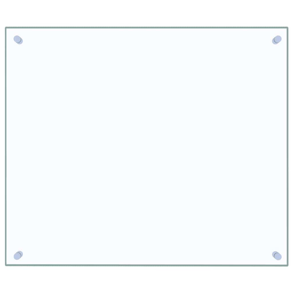 Kuhinjske zaštite od prskanja 2 kom prozirne 70x60 cm staklene