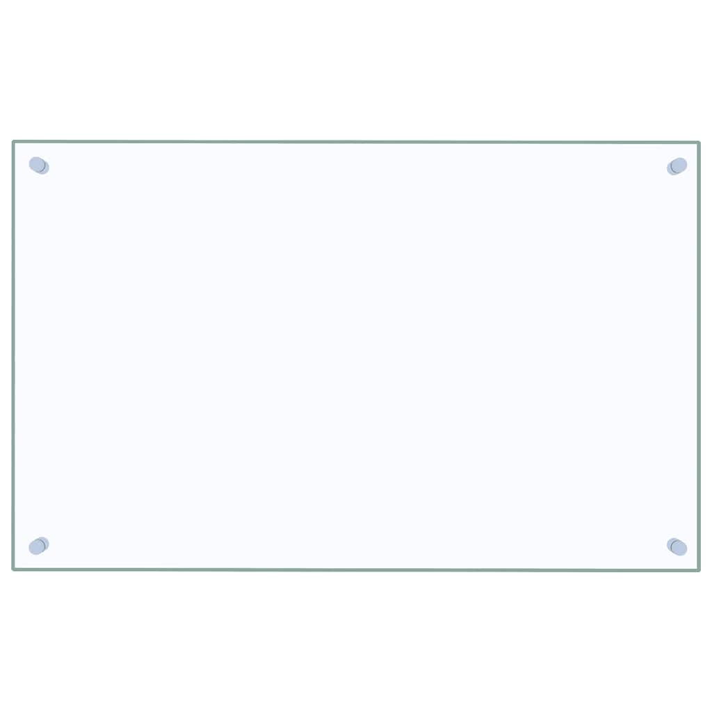 Kuhinjske zaštite od prskanja 2 kom prozirne 80x50 cm staklene