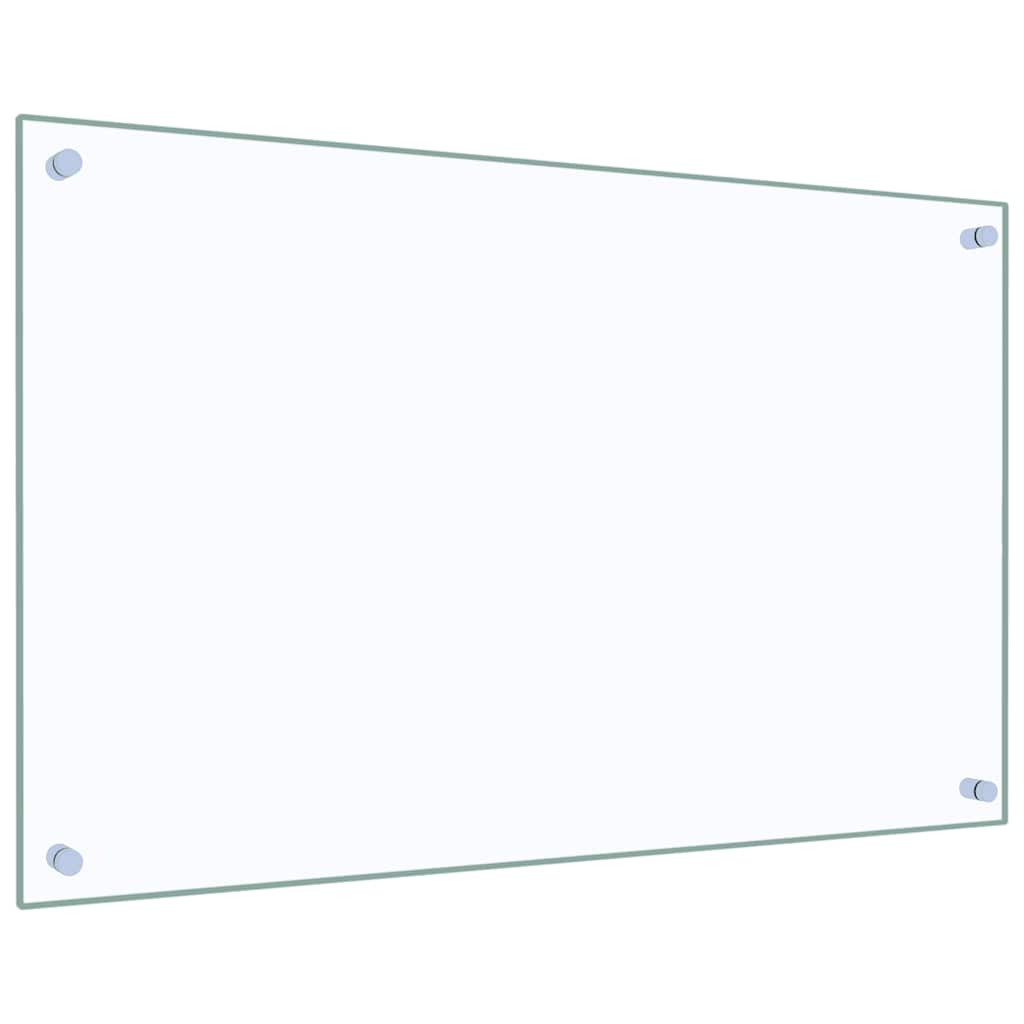 Kuhinjske zaštite od prskanja 2 kom prozirne 80x50 cm staklene