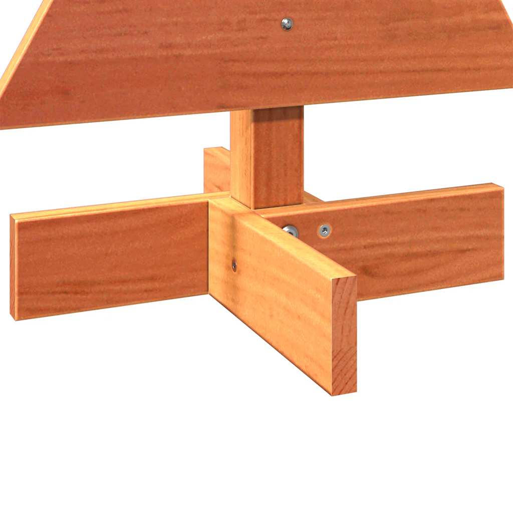 Drveno ukrasno božićno drvce voštano smeđi 60 cm od borovine