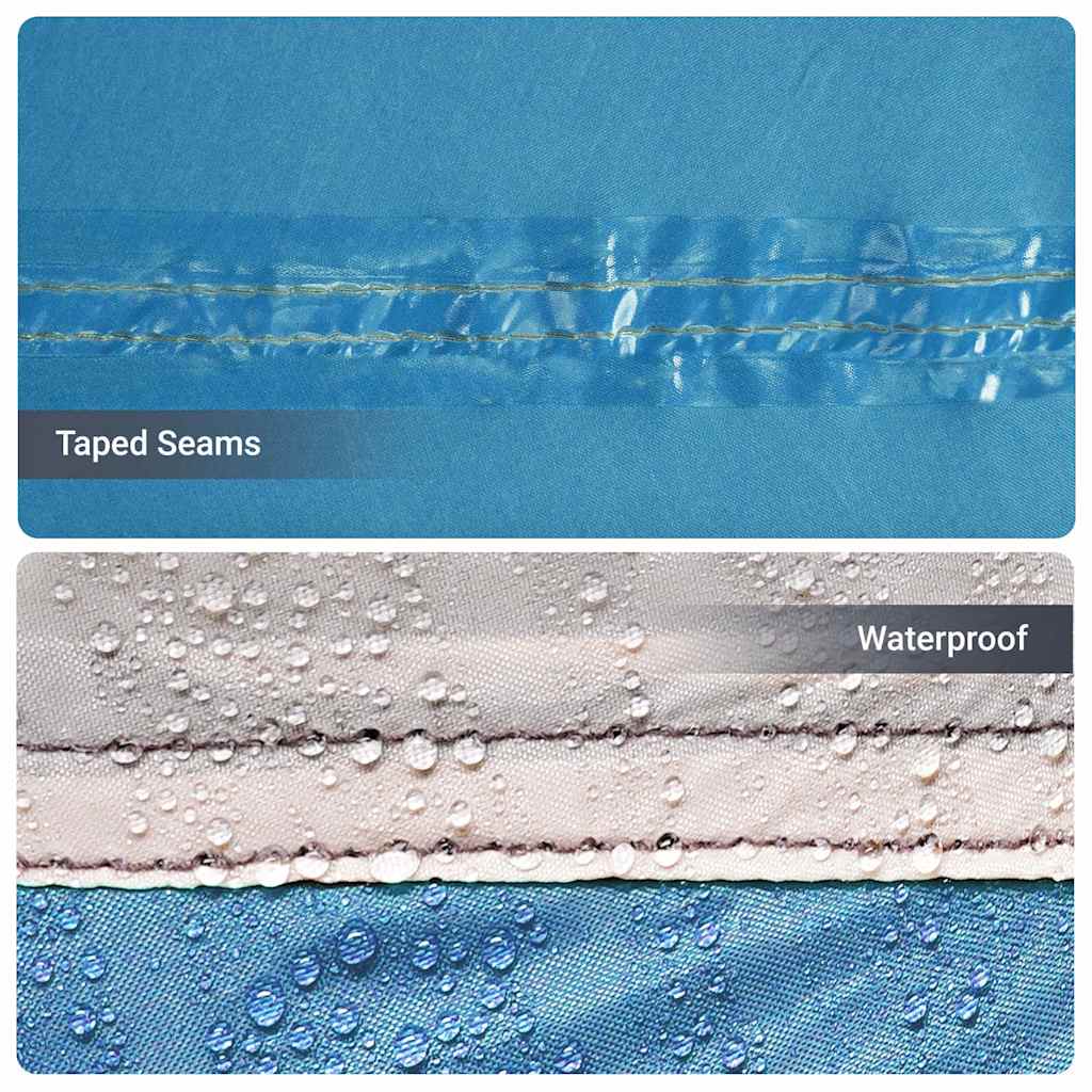 Obiteljski šator s krovom Plava i siva 256 x 256 x 185 cm