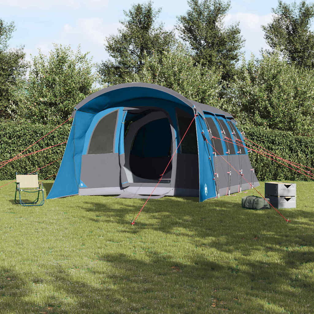 Obiteljski šator s krovom Plava i siva 576 x 325 x 213 cm