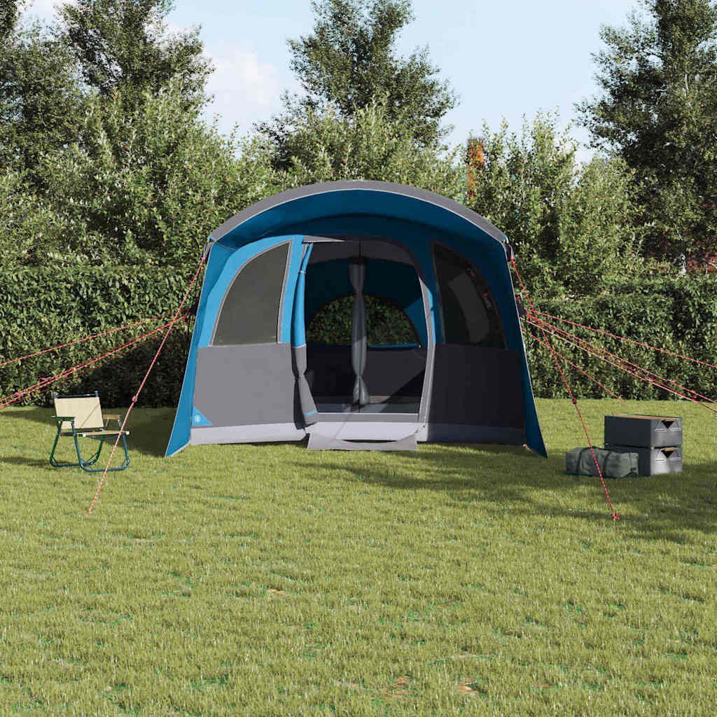 Obiteljski šator s krovom Plava i siva 576 x 325 x 213 cm