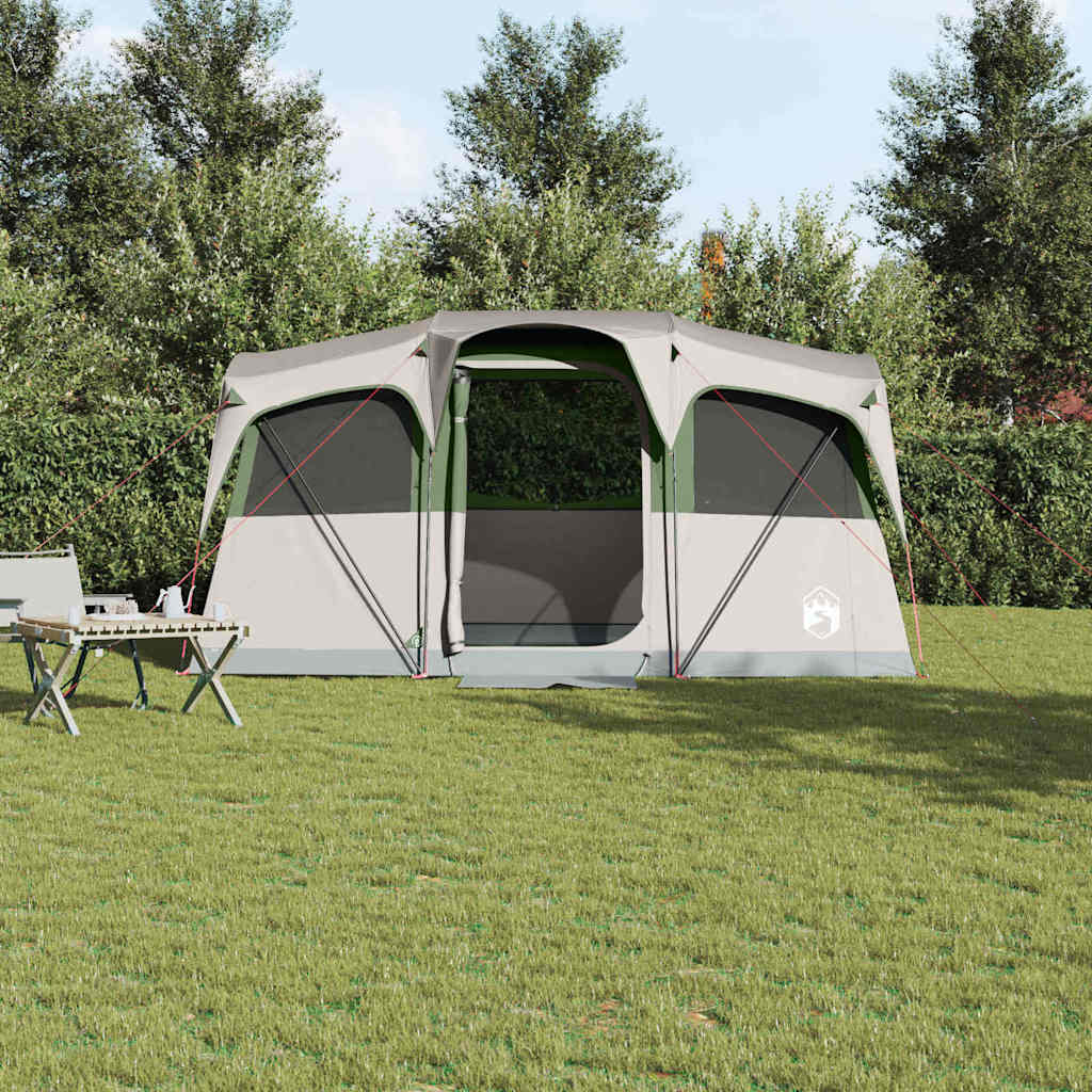 Obiteljski šator s krovom Bijela i zelena 435 x 255 x 216 cm