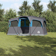 Obiteljski šator s krovom Plava i siva 435 x 255 x 216 cm