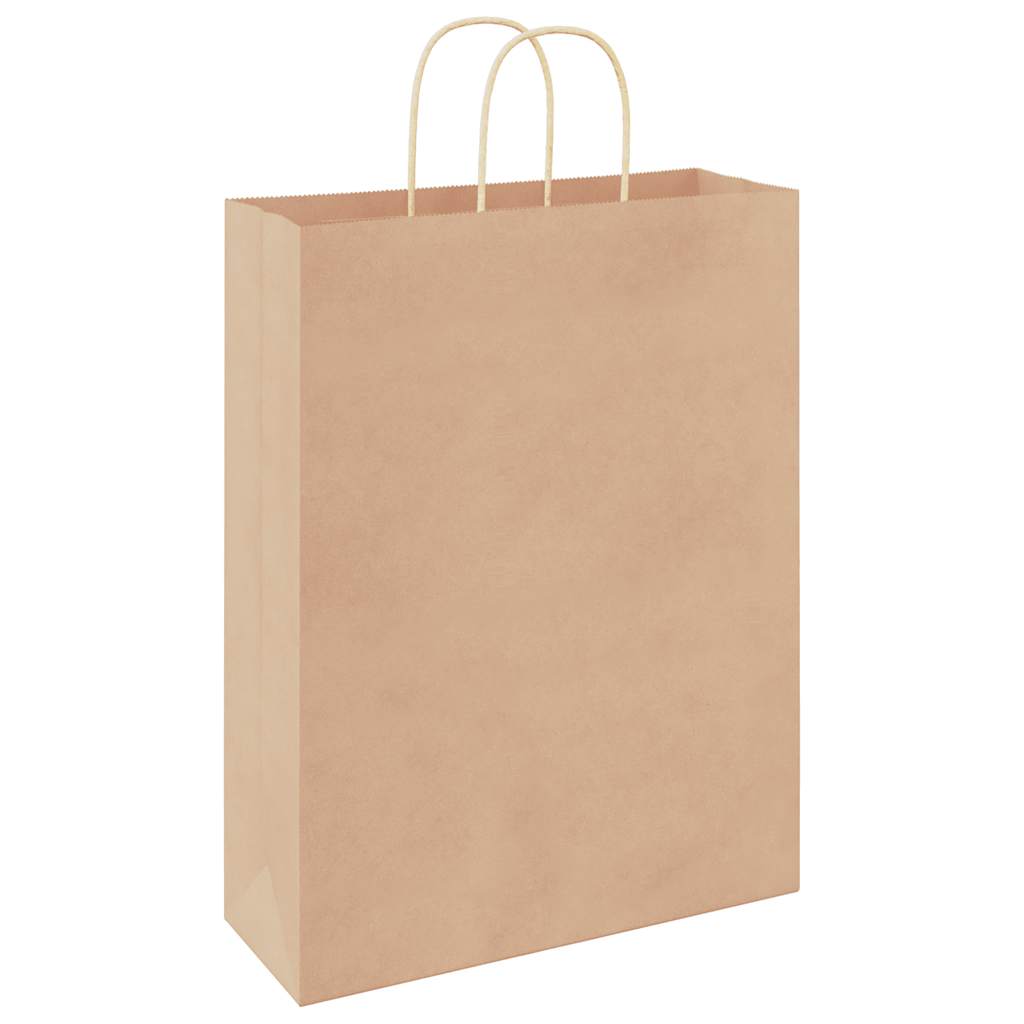 Papirnate vrećice 50 kom s ručkama smeđe 32x12x42 cm