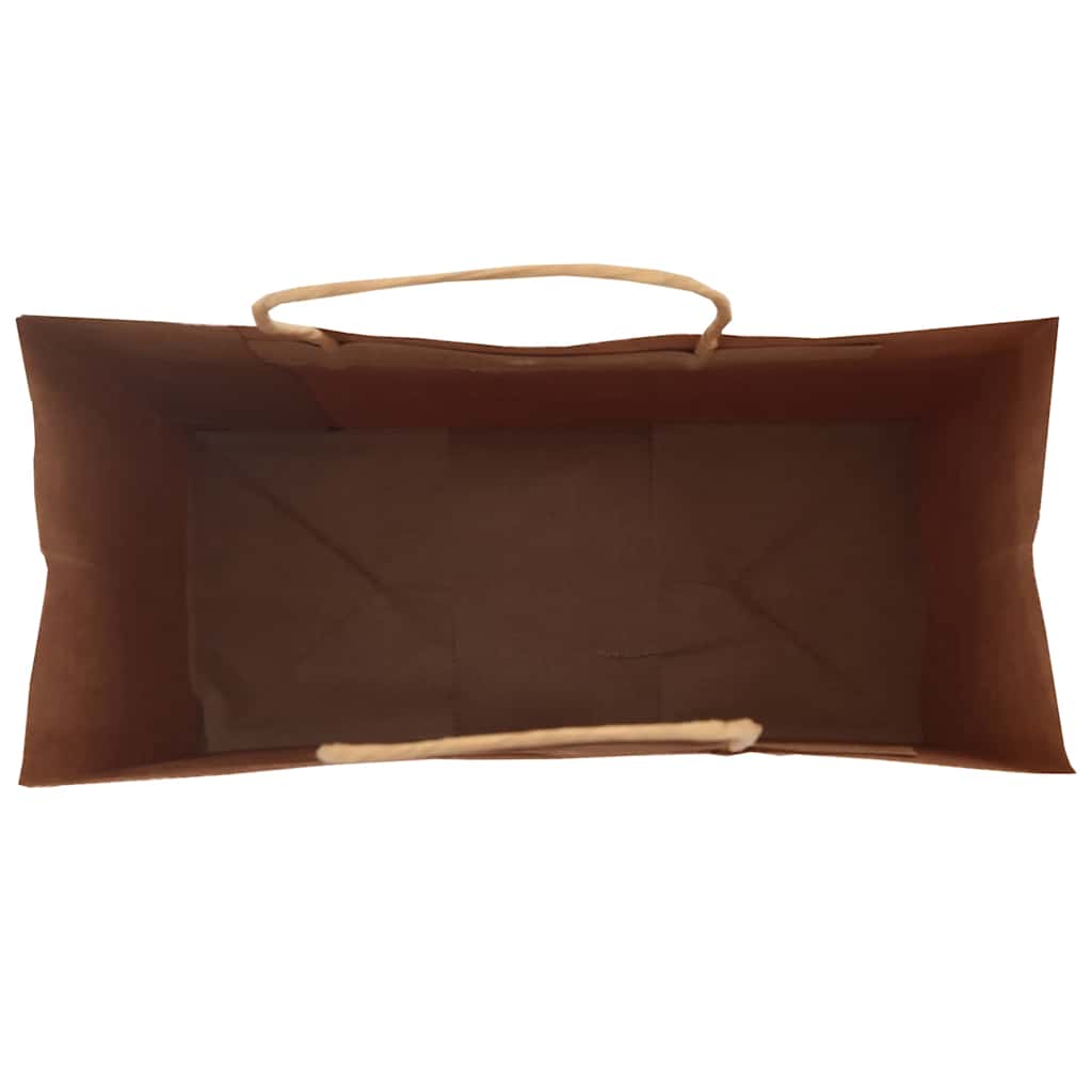 Papirnate vrećice 250 kom s ručkama crne 18x8x22 cm