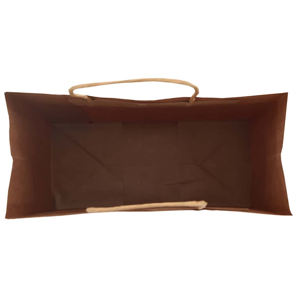 Papirnate vrećice 250 kom s ručkama crne 26x12x35 cm