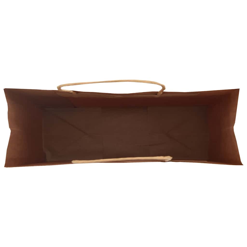 Papirnate vrećice 250 kom s ručkama crne 32x12x42 cm