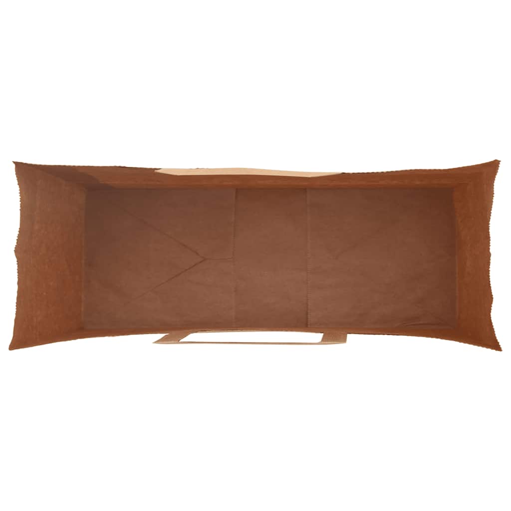 Papirnate vrećice 250 kom s ručkama smeđe 32x12x42 cm