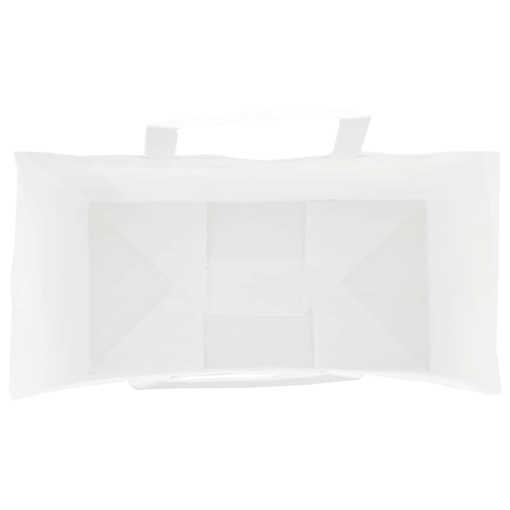 Papirnate vrećice 250 kom s ručkama bijele 21x11x31 cm