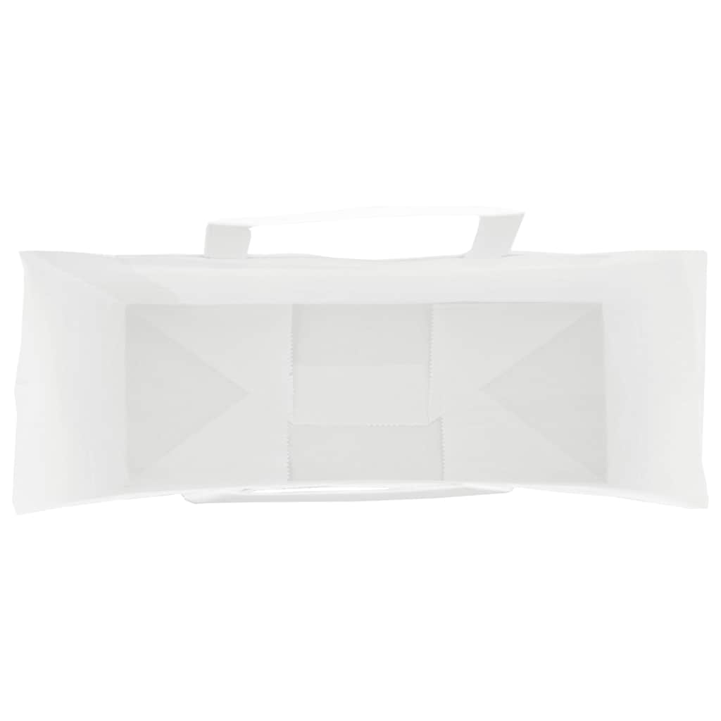 Papirnate vrećice 250 kom s ručkama bijele 45x17x48 cm