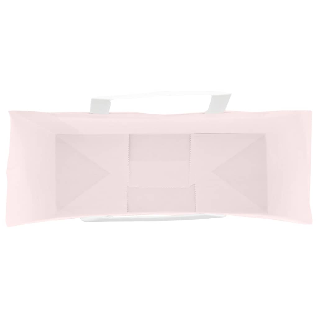 Papirnate vrećice 250 kom s ručkama ružičaste 45x17x48 cm