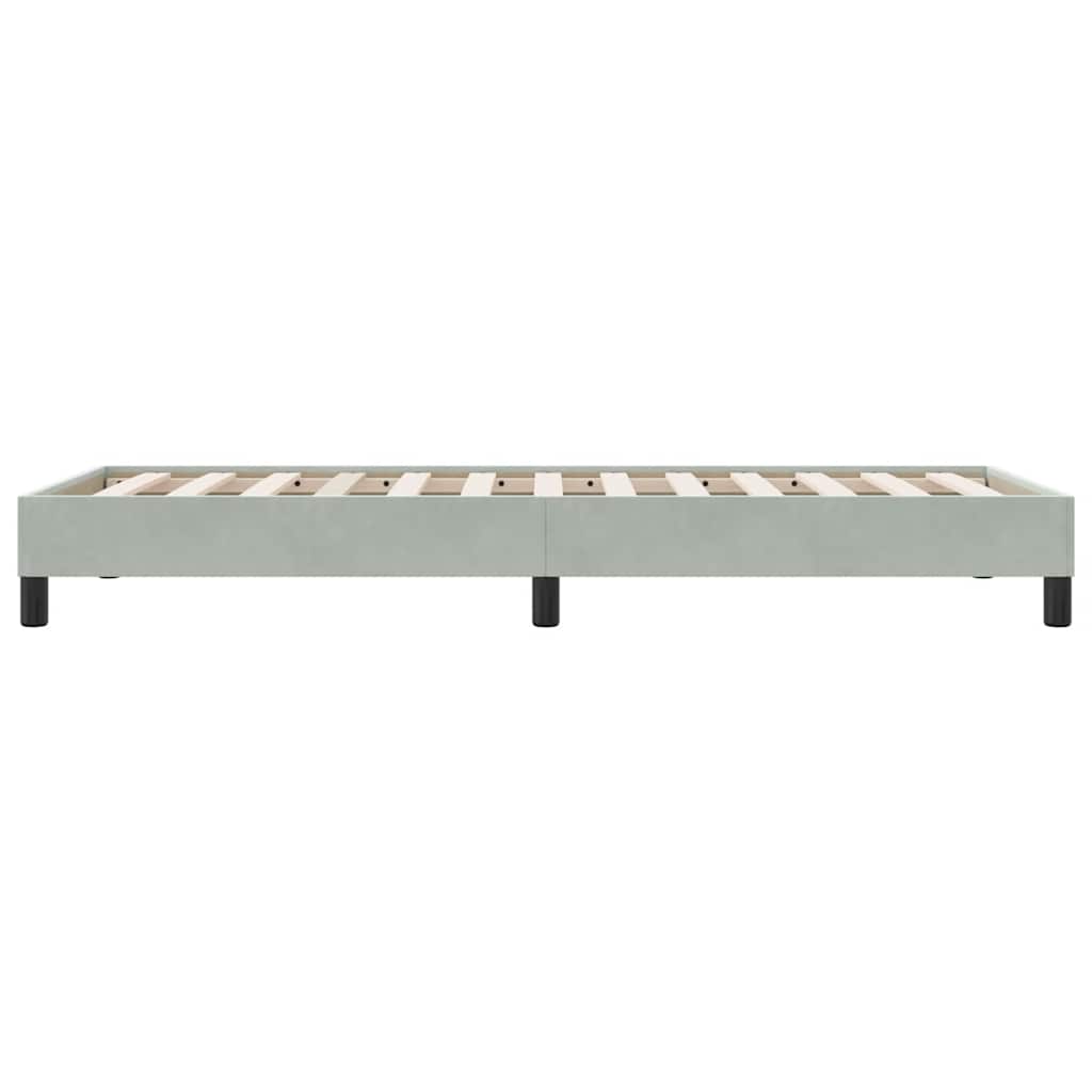 Box Spring krevet bez madraca svijetlo sivi 80x210 cm samt