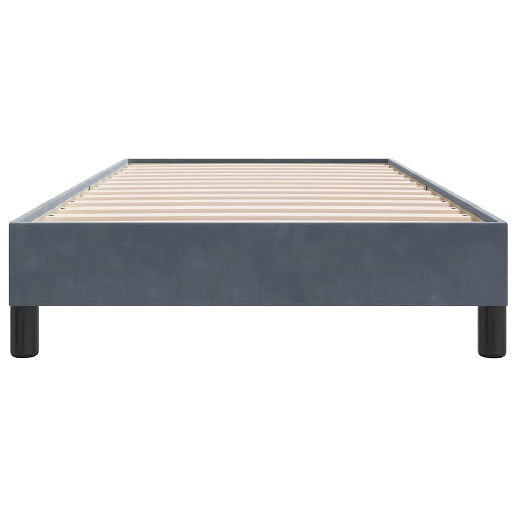 Box Spring krevet bez madraca tamno sivi 90x210 cm samt