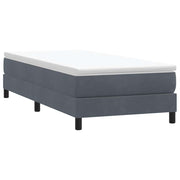 Box Spring krevet bez madraca tamno sivi 90x210 cm samt