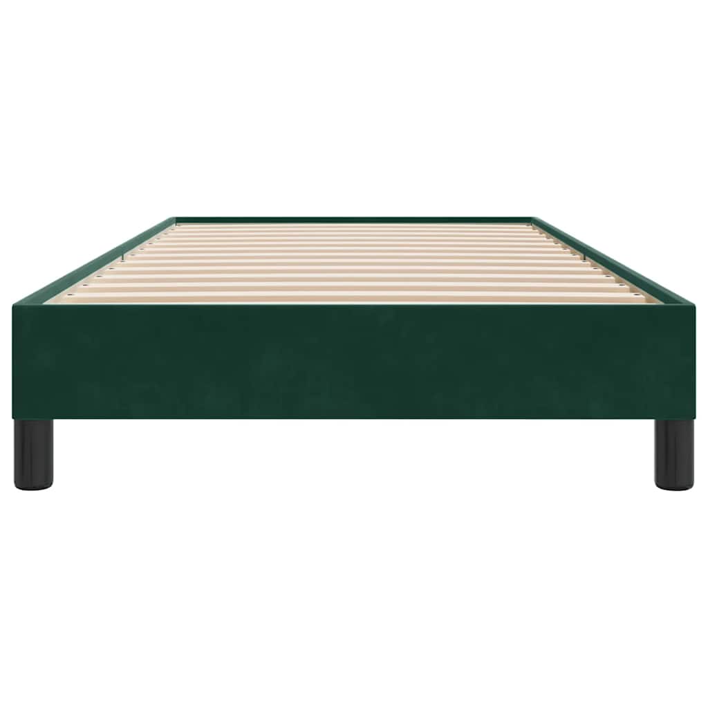 Box Spring krevet bez madraca tamnozeleni 90x210 cm samt