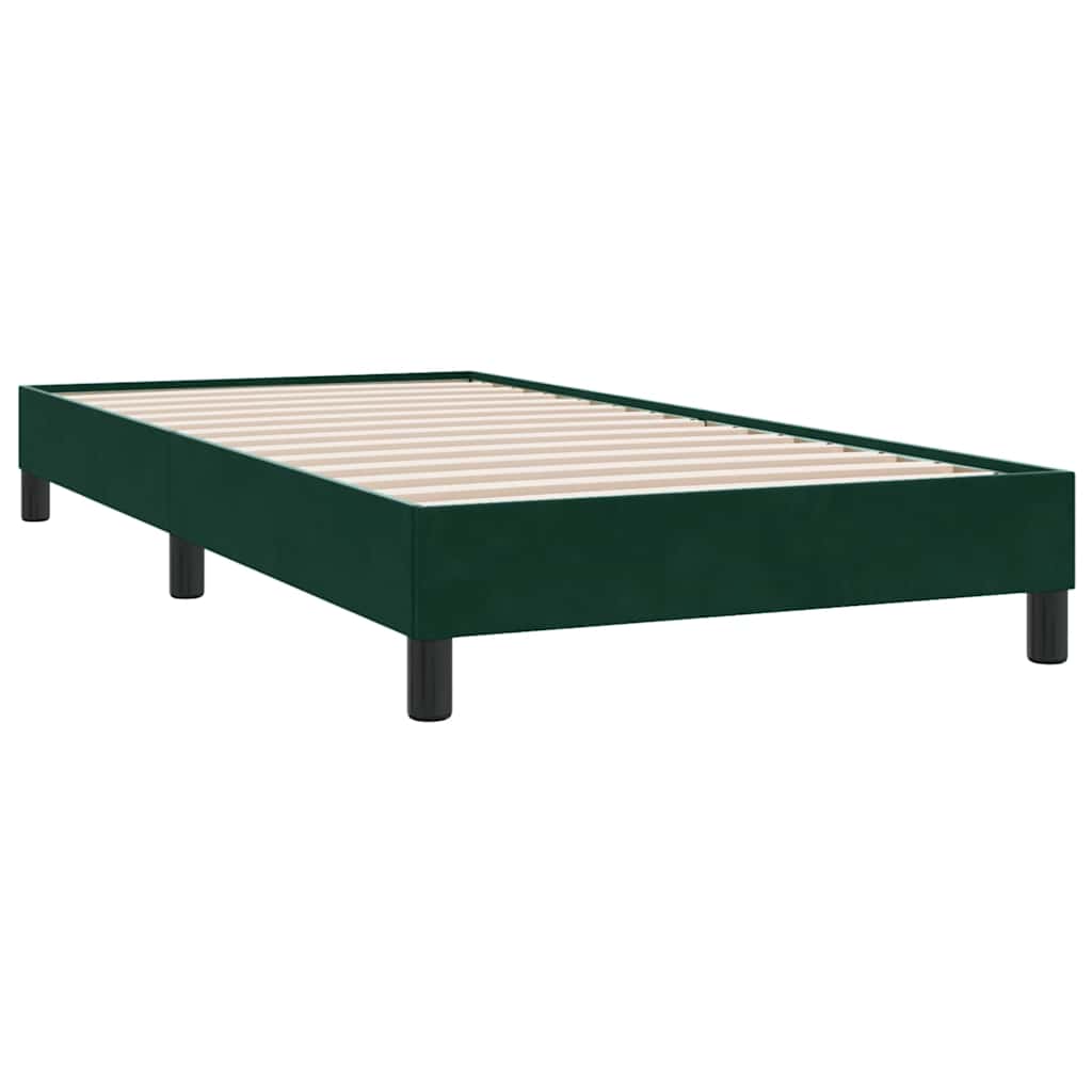 Box Spring krevet bez madraca tamnozeleni 90x210 cm samt