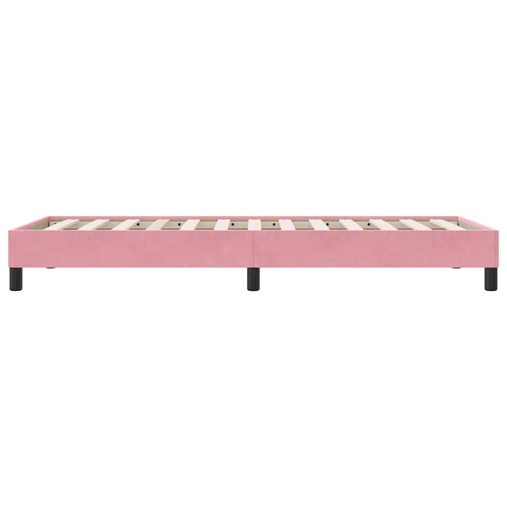 Box Spring krevet bez madraca ružičasti 90x210 cm samt