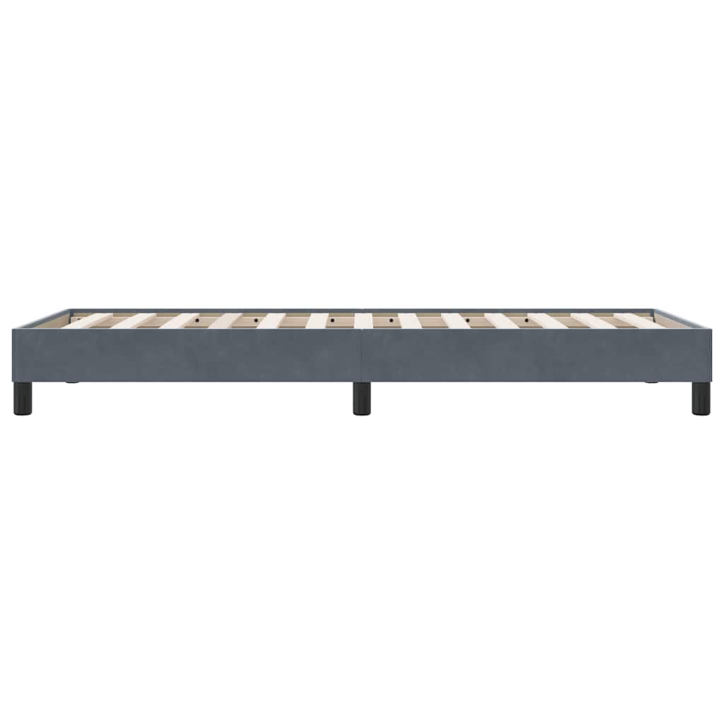 Box Spring krevet bez madraca tamno sivi 100x210 cm samt