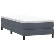 Box Spring krevet bez madraca tamno sivi 100x210 cm samt