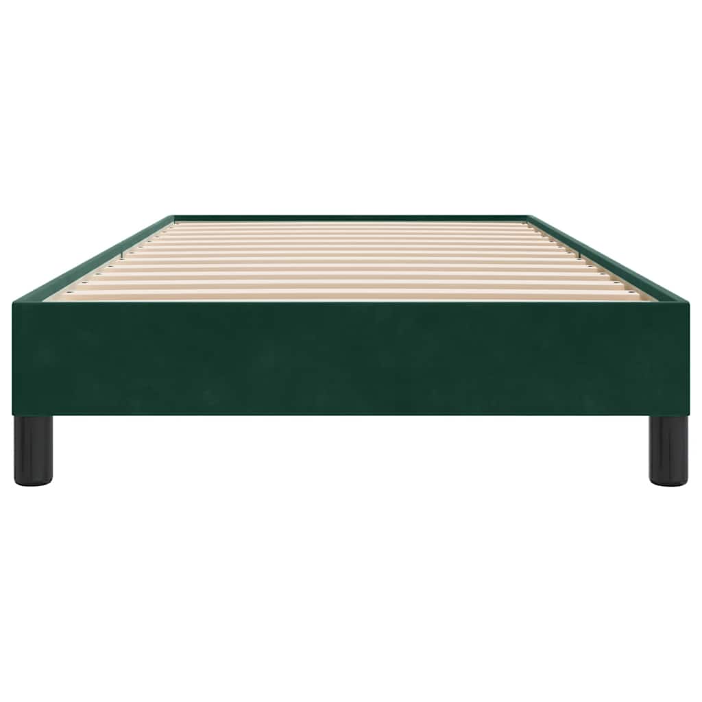 Box Spring krevet bez madraca tamnozeleni 100x210 cm samt